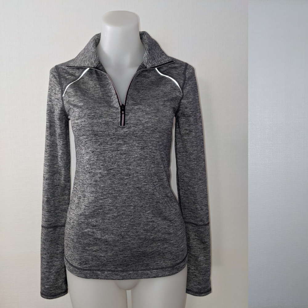 Z BY ZELLA Women's Half-Zip, Grey, XS